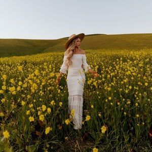 Vici white cutout maxi dress